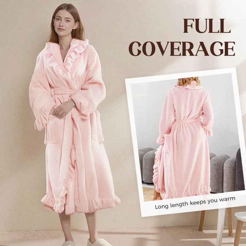 ✨Soft Fluffy Bathrobe 🧖♀️ – Skin-Friendly Fabric, Cozy Warmth for Post-Shower