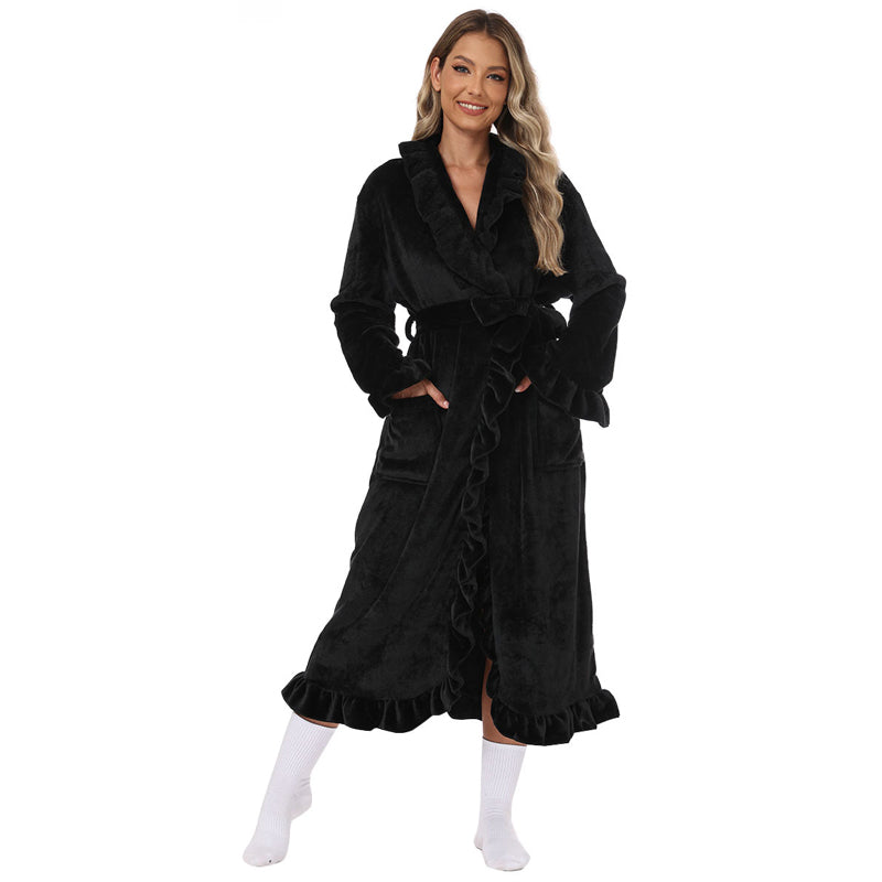 ✨Soft Fluffy Bathrobe 🧖♀️ – Skin-Friendly Fabric, Cozy Warmth for Post-Shower