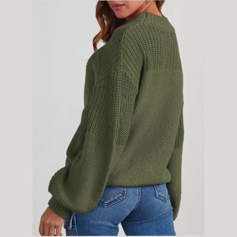 🎁🧥 Women's Loose Fit Long Sleeve Knit Sweater