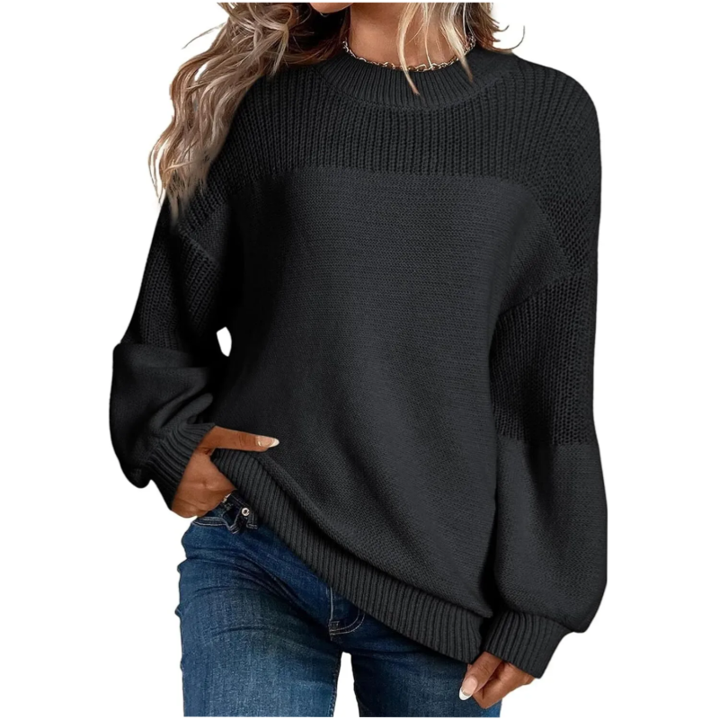 🎁🧥 Women's Loose Fit Long Sleeve Knit Sweater