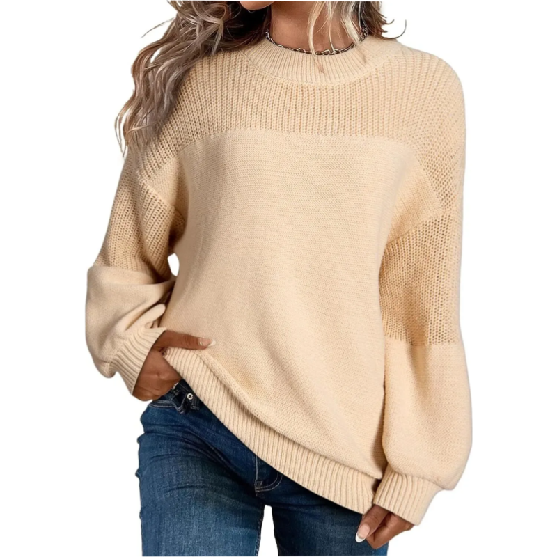 🎁🧥 Women's Loose Fit Long Sleeve Knit Sweater
