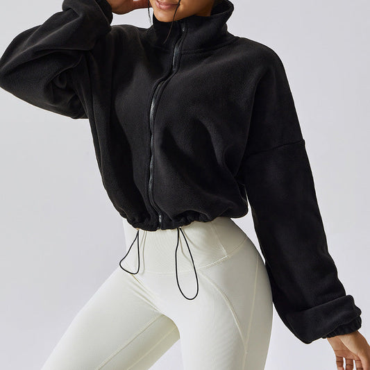 🔥Casual Fuzzy Stand Collar Jacket