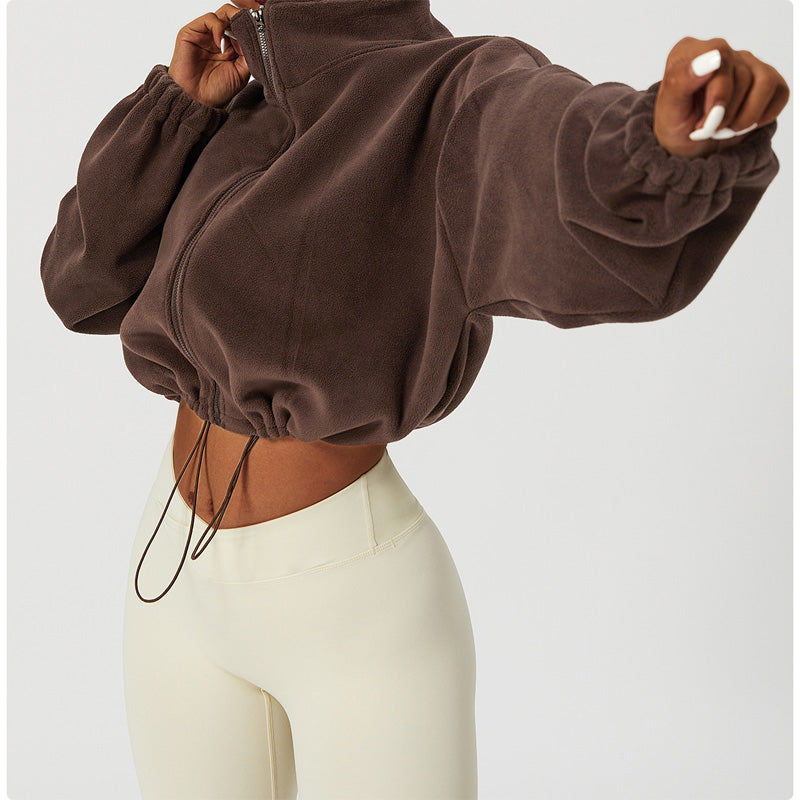 🔥Casual Fuzzy Stand Collar Jacket