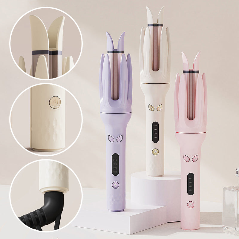 Automatic Hair Curler - 4 Temperature Settings, Tangle-Free Technology & Long-Lasting Curls for Salon-Worthy Styling