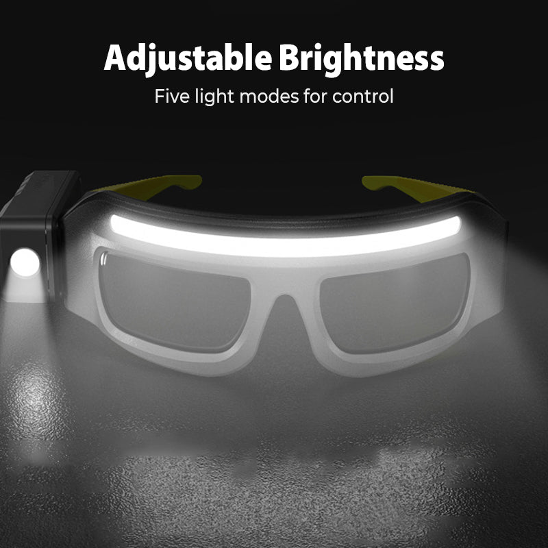 👓 LED Work Light Glasses: Hands-Free, Motion Sensor, 5 Brightness Modes, USB Rechargeable