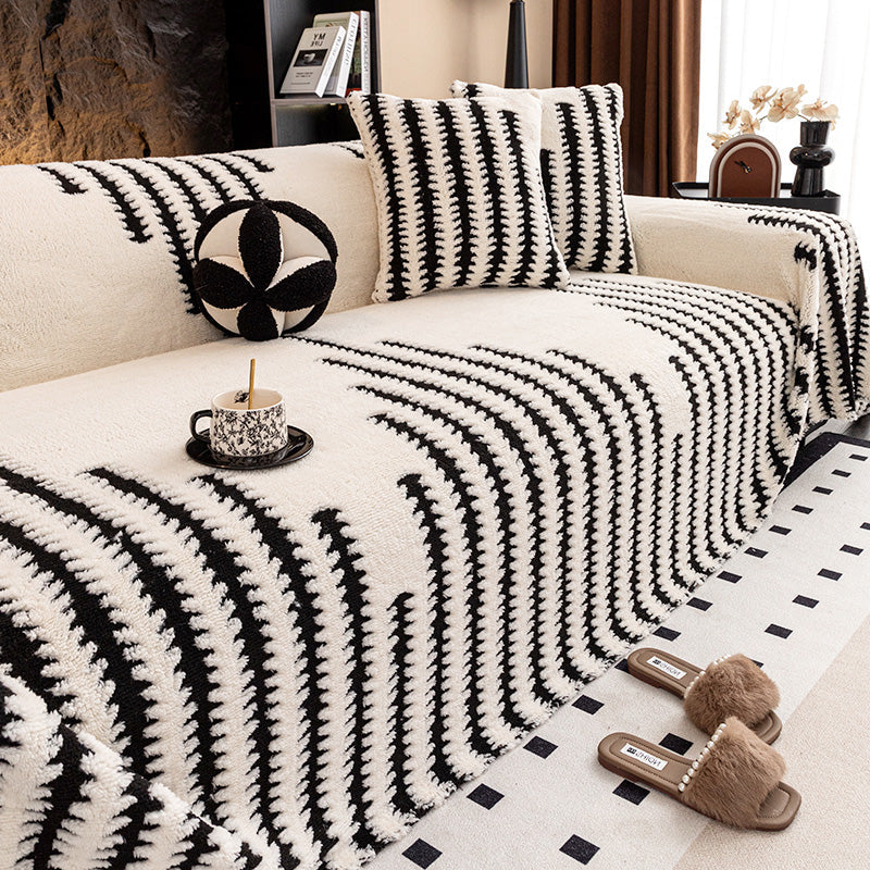 ⏰Soft Plush Non-Slip Couch Cover🛋️