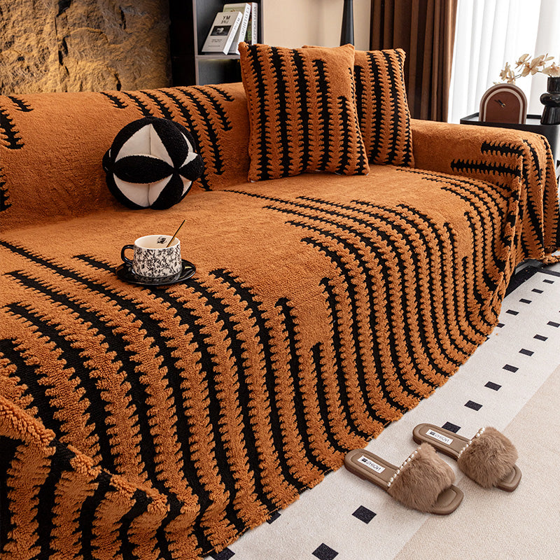 ⏰Soft Plush Non-Slip Couch Cover🛋️