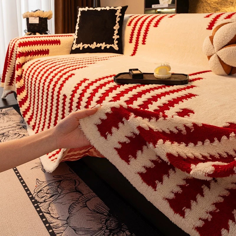⏰Soft Plush Non-Slip Couch Cover🛋️