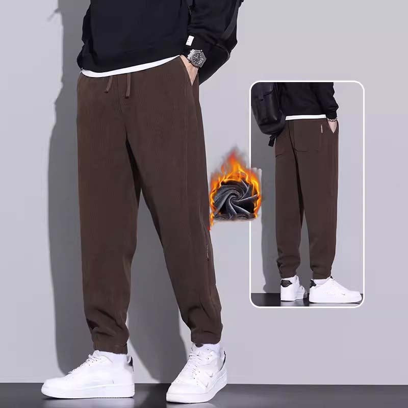 👖Tapered Drawstring Corduroy Pants with Pockets