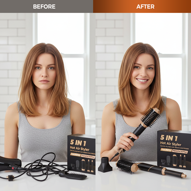 Shark FlexStyle Limited Edition 5-in-1 Air Styler & Hair Dryer | With FrizzFighter Finishing Tool, 32mm & 24mm Air Curlers, Oval Brush, Styling Concentrator, Alligator Clips & Storage Bag
