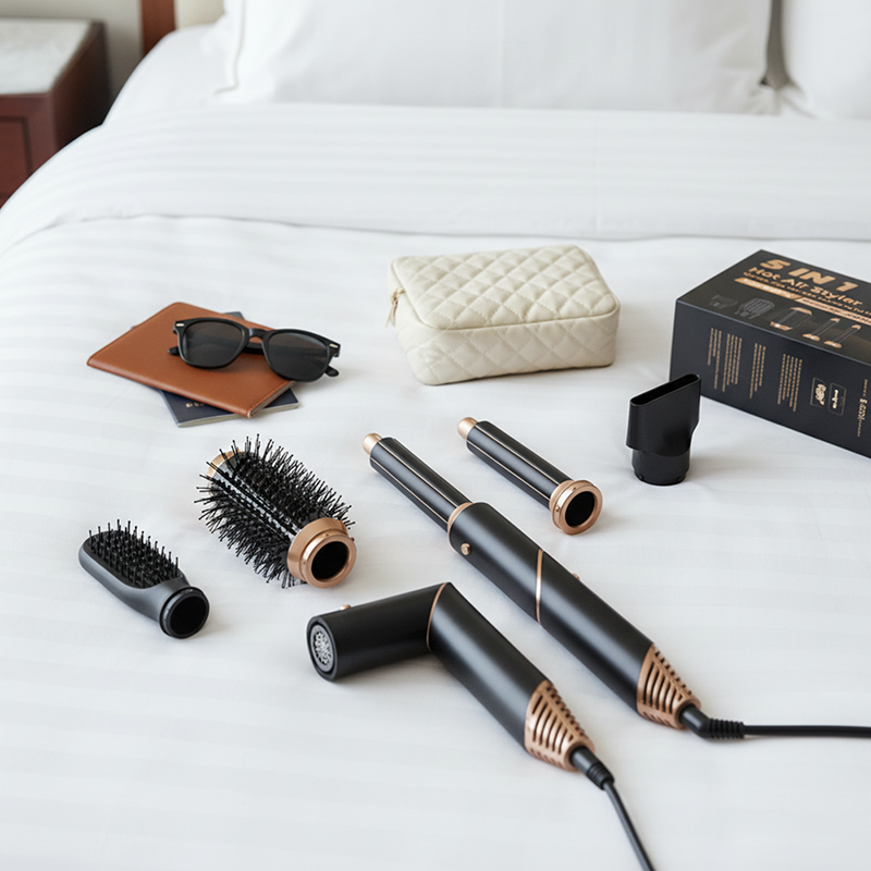 Shark FlexStyle Limited Edition 5-in-1 Air Styler & Hair Dryer | With FrizzFighter Finishing Tool, 32mm & 24mm Air Curlers, Oval Brush, Styling Concentrator, Alligator Clips & Storage Bag