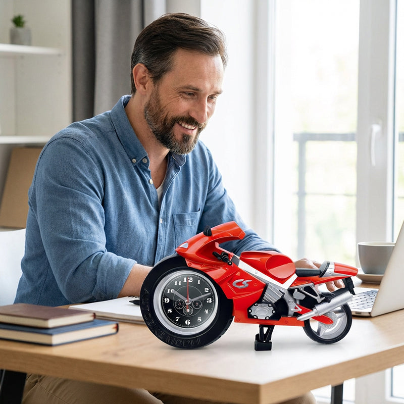 🔥Deals-Motorcycle Model Alarm Clock
