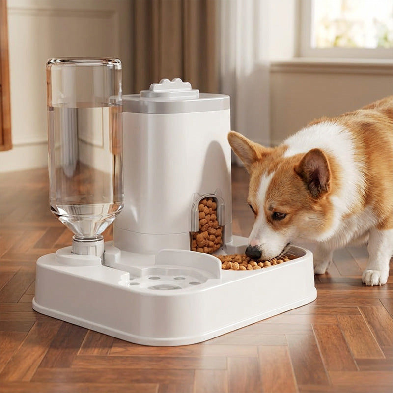🔥2-in-1 Automatic Pet Feeder & Water Dispenser