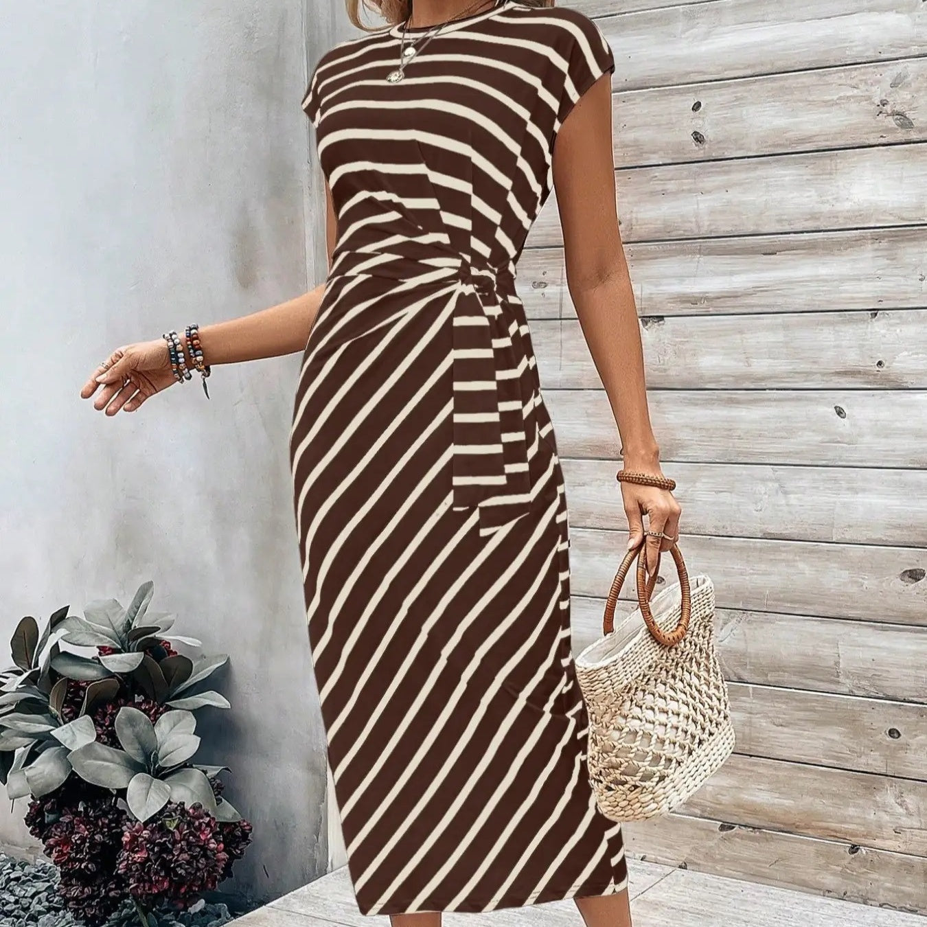 🔥💕Women's Elegant Tie Waist Dress