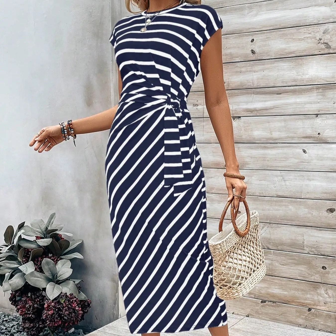 🔥💕Women's Elegant Tie Waist Dress