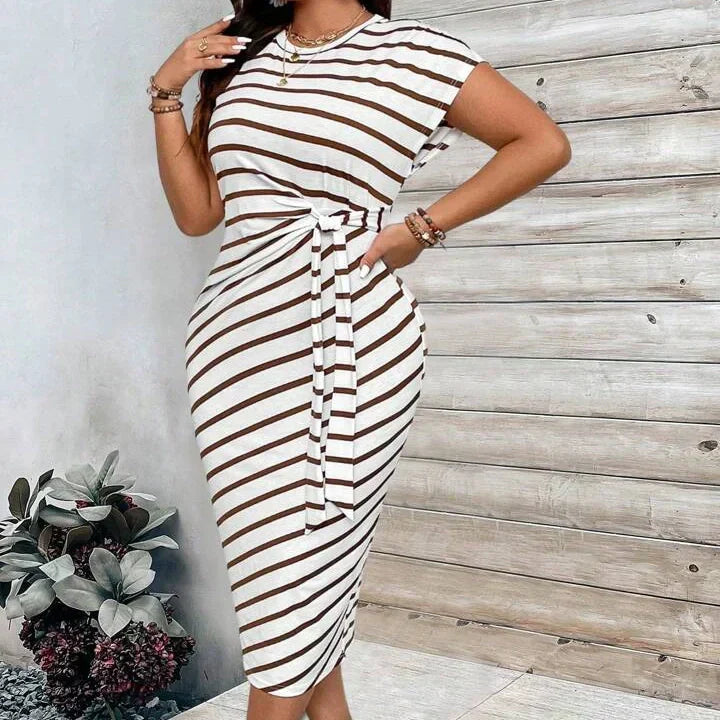 🔥💕Women's Elegant Tie Waist Dress