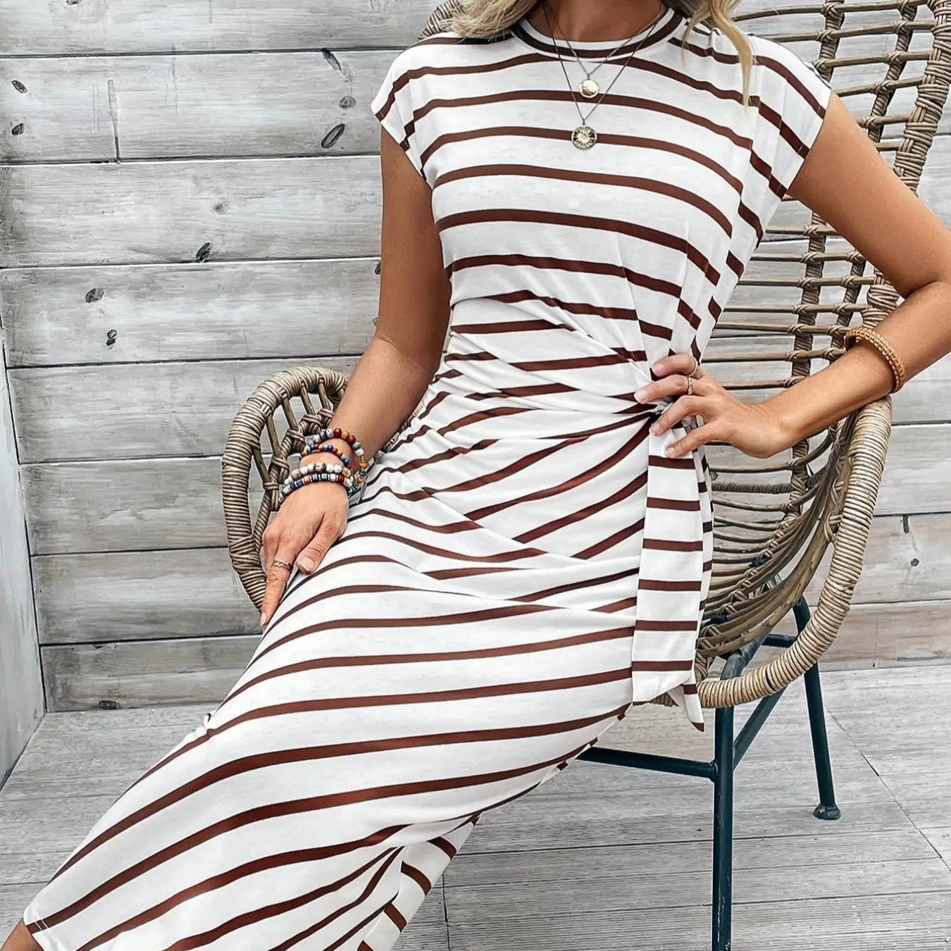 🔥💕Women's Elegant Tie Waist Dress