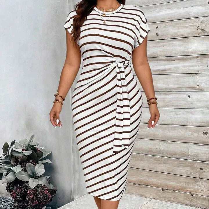 🔥💕Women's Elegant Tie Waist Dress