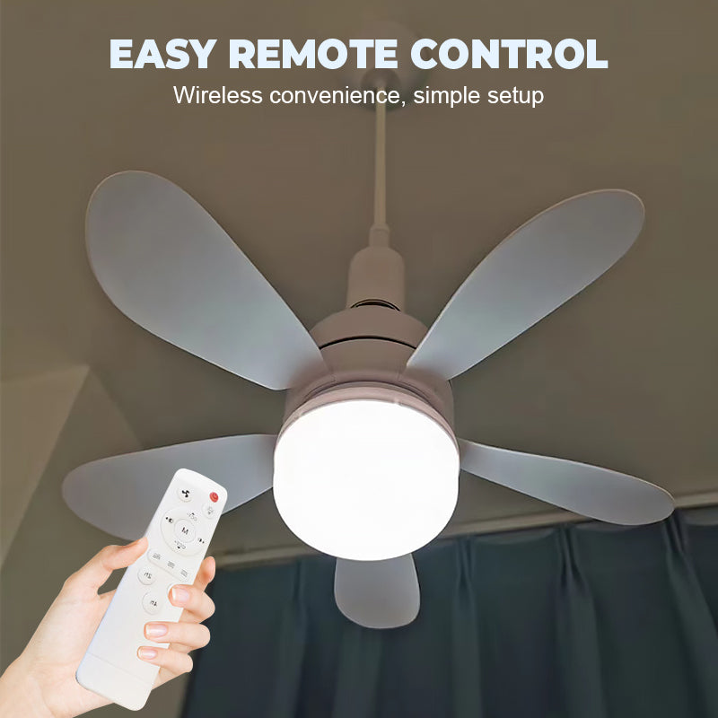 💡🌬️ 2-in-1 Remote-Controlled Ceiling Fan with LED Light – Energy-Efficient, Quiet Motor & Perfect for Home Comfort 🏠