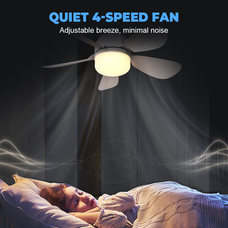 💡🌬️ 2-in-1 Remote-Controlled Ceiling Fan with LED Light – Energy-Efficient, Quiet Motor & Perfect for Home Comfort 🏠