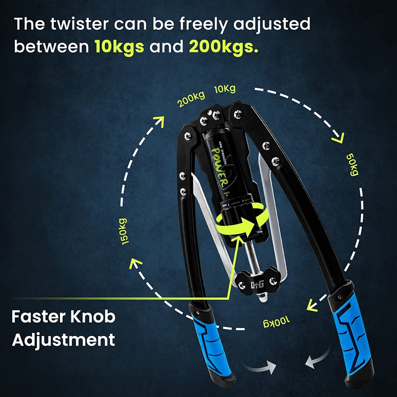 💎 Adjustable Hydraulic Power Twister – 22–440 lbs Resistance, Smart Rep Counter & US Safety Certified 💪🔧