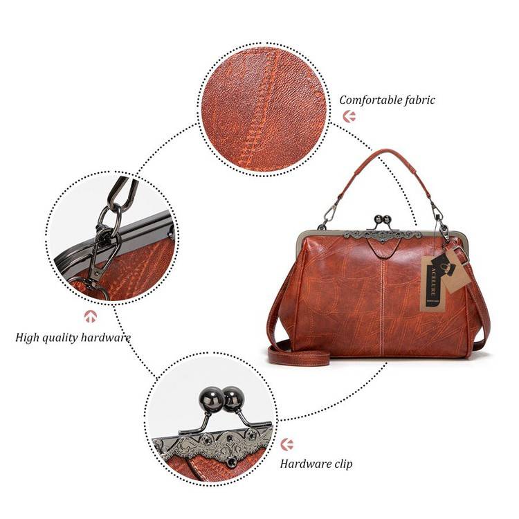👜 Women’s Vintage Exquisite Handbag – Classic Retro Design, Delicate Craftsmanship, Soft Texture, Elegant & Versatile for Daily & Party Looks ✨