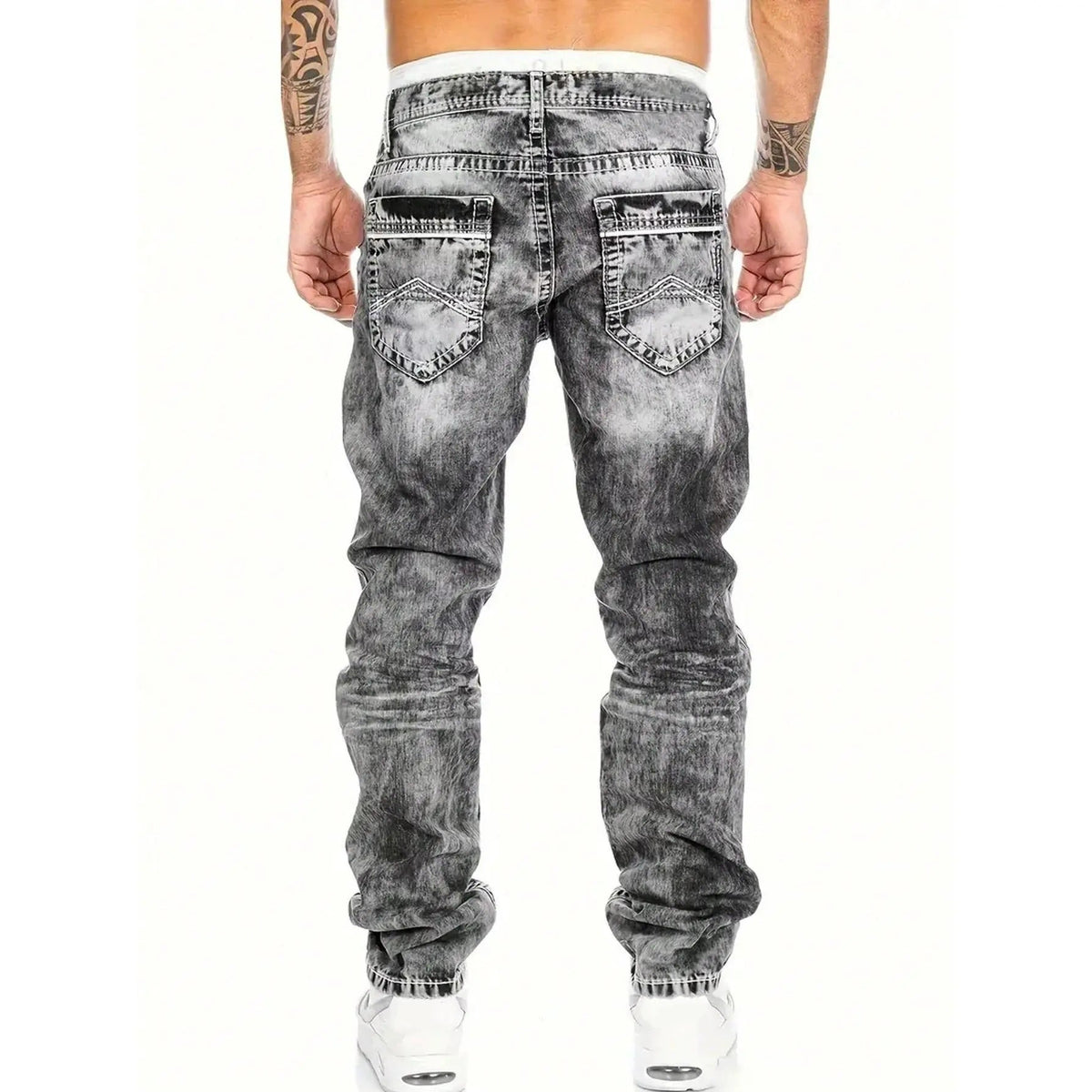 Men's Fashion Creative Stretch Denim Jeans