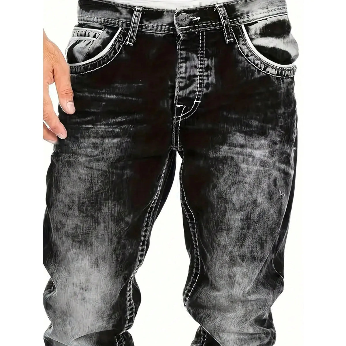 Men's Fashion Creative Stretch Denim Jeans