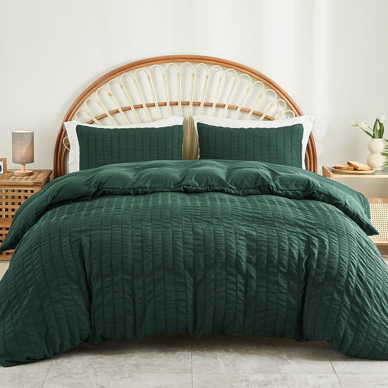 🛏️ 50% OFF NOW! ✨ Luxury Seersucker Textured Bedding 4-Piece Set – Cool, Stylish & Perfect for All Seasons 🛌