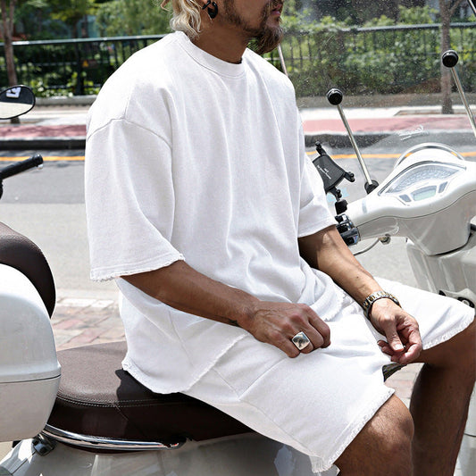 🩳 Men's Casual Sleeveless Sports Set – Moisture-Wicking, Loose Fit & Breathable ☀️
