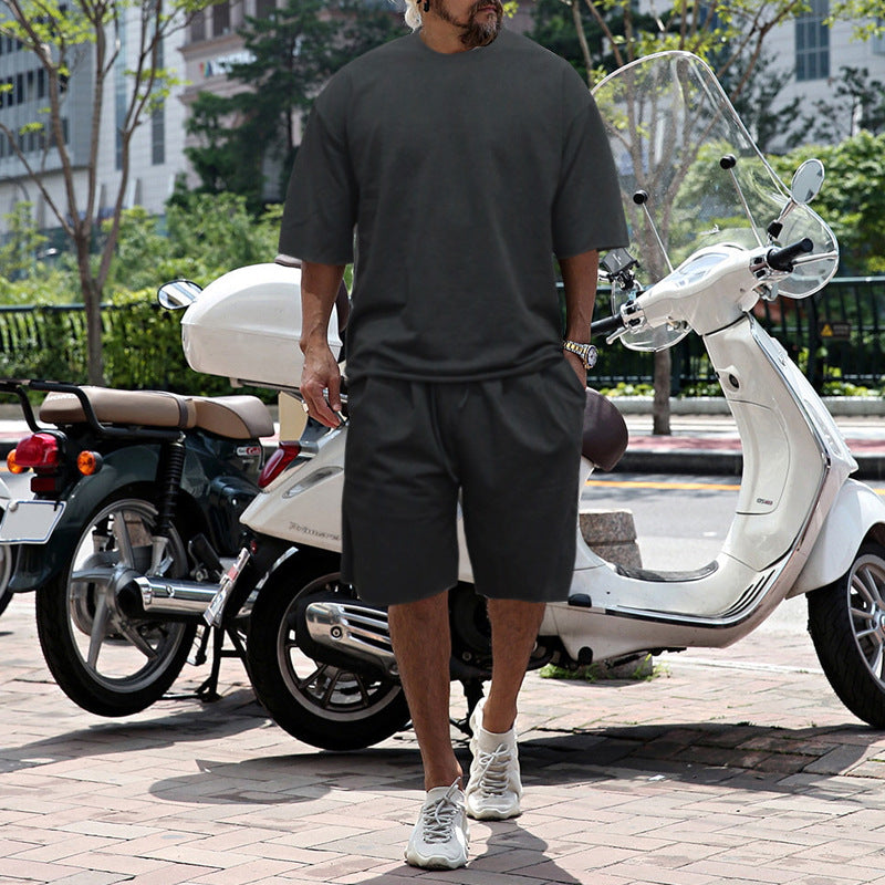 🩳 Men's Casual Sleeveless Sports Set – Moisture-Wicking, Loose Fit & Breathable ☀️