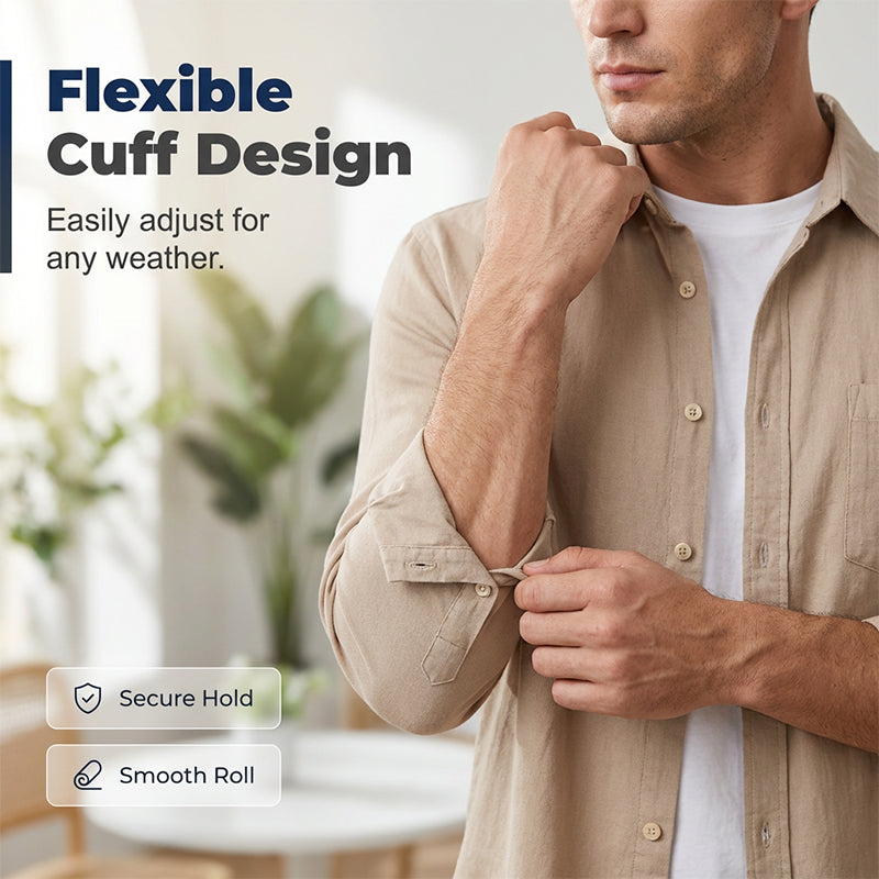 Men's Casual Breathable Long Sleeve Top