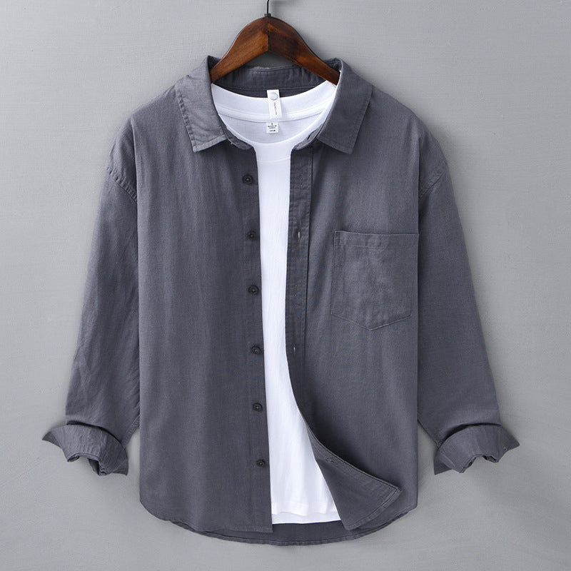 Men's Casual Breathable Long Sleeve Top