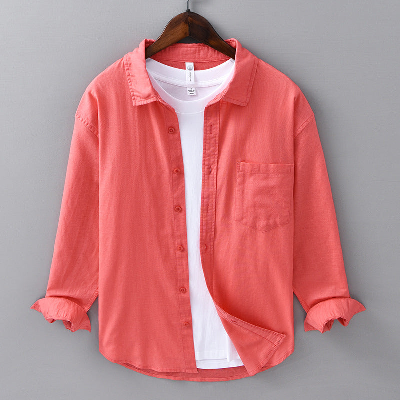 Men's Casual Breathable Long Sleeve Top