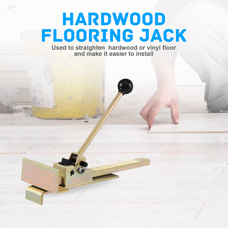 🔧 Professional Ratcheting Hardwood Plank Jack: Effortless Alignment, Precision Pressure, Ergonomic Grip for Tight Spaces