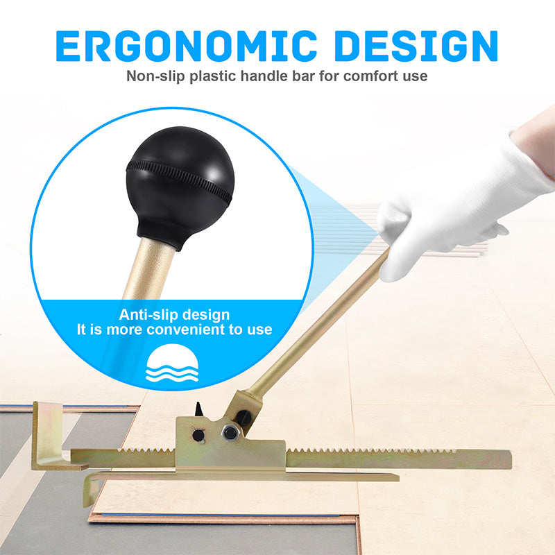 🔧 Professional Ratcheting Hardwood Plank Jack: Effortless Alignment, Precision Pressure, Ergonomic Grip for Tight Spaces