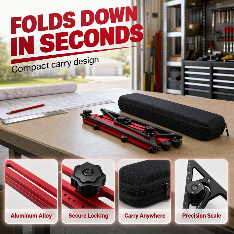 🔧 Renovation Tool Kit: Aluminum Profile, High Accuracy, Multi-Purpose, with Carry Bag