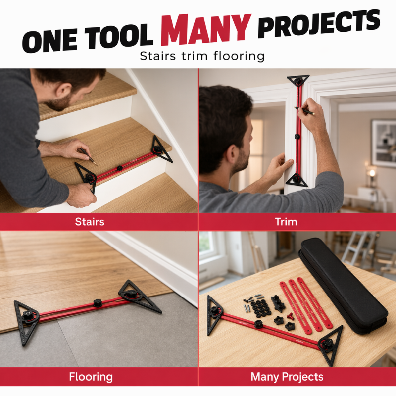 🔧 Renovation Tool Kit: Aluminum Profile, High Accuracy, Multi-Purpose, with Carry Bag