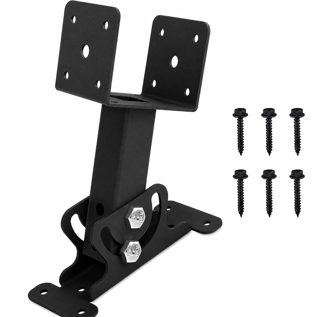 🏠 Heavy-Duty Roof Mounting Bracket: Adjustable Slope, Steel