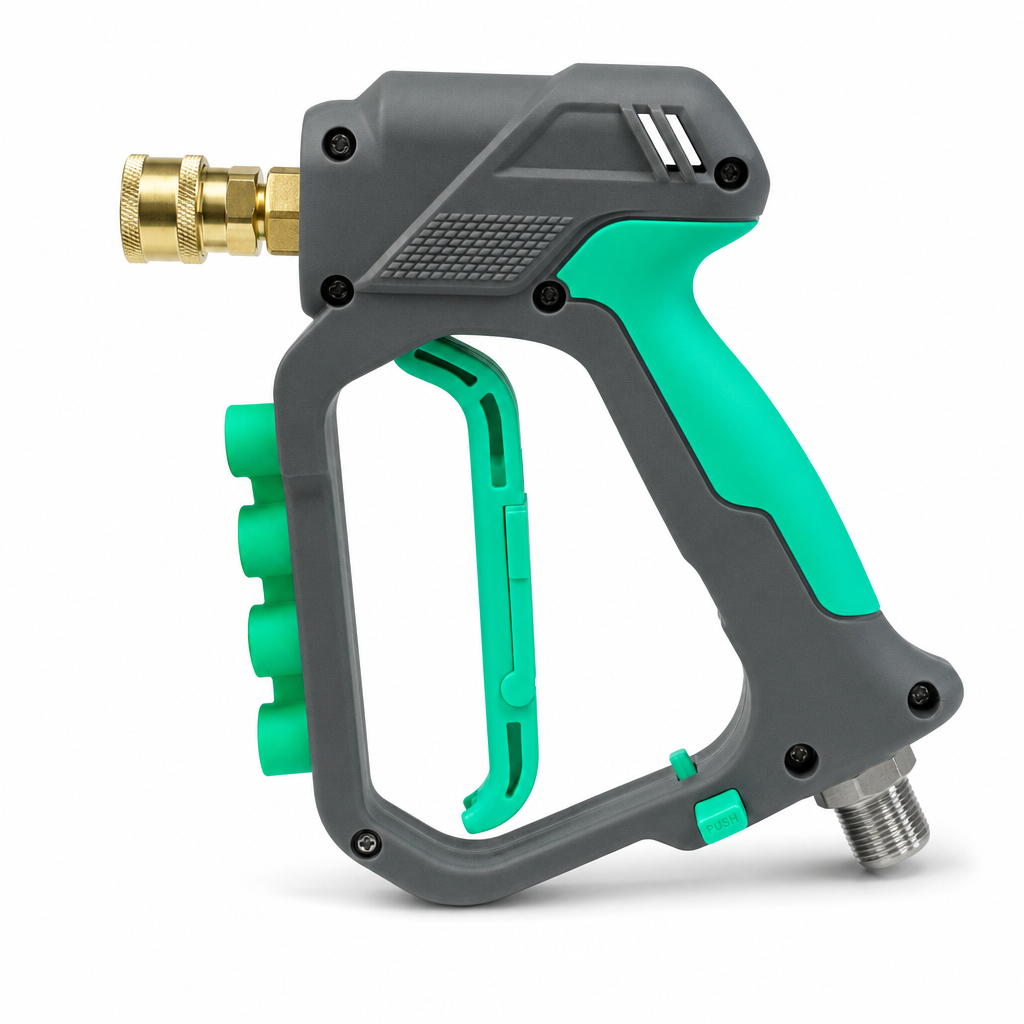 🔧 High Pressure Spray Gun: 280-Bar, Brass Core, Trigger Lock, for Car & Garden