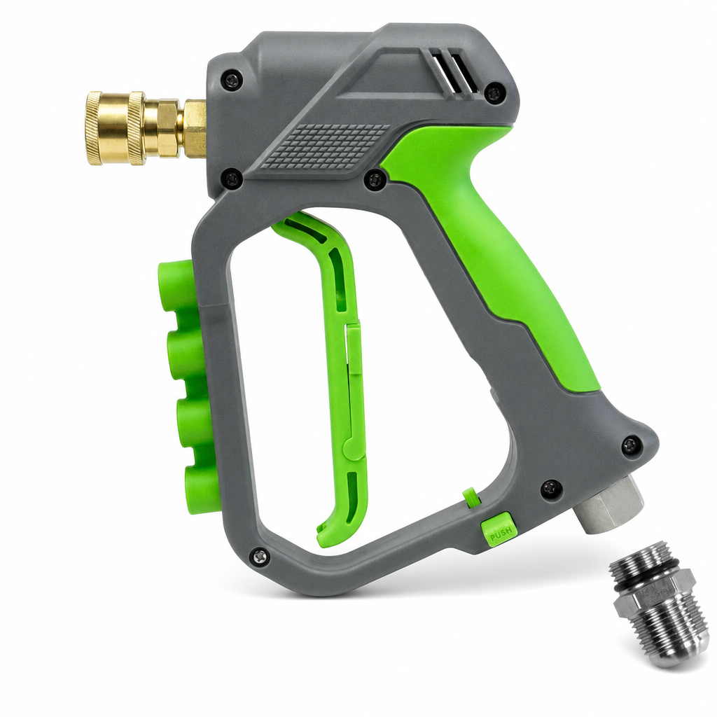 🔧 High Pressure Spray Gun: 280-Bar, Brass Core, Trigger Lock, for Car & Garden