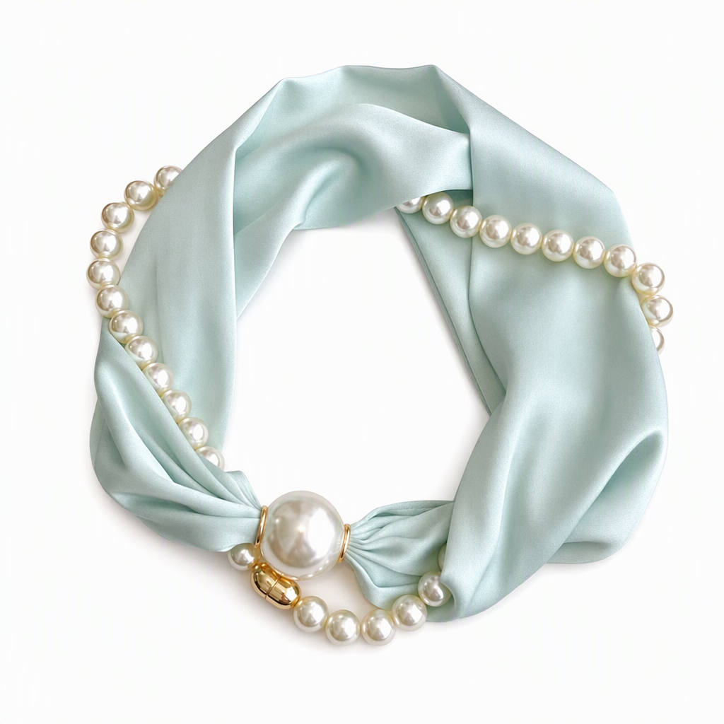 🧣 Pearl Scarf Necklace: Elegant Finishing Touch, Multi-Color, for Casual & Occasion Wear