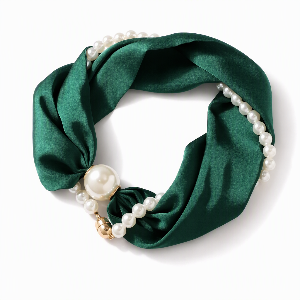 🧣 Pearl Scarf Necklace: Elegant Finishing Touch, Multi-Color, for Casual & Occasion Wear