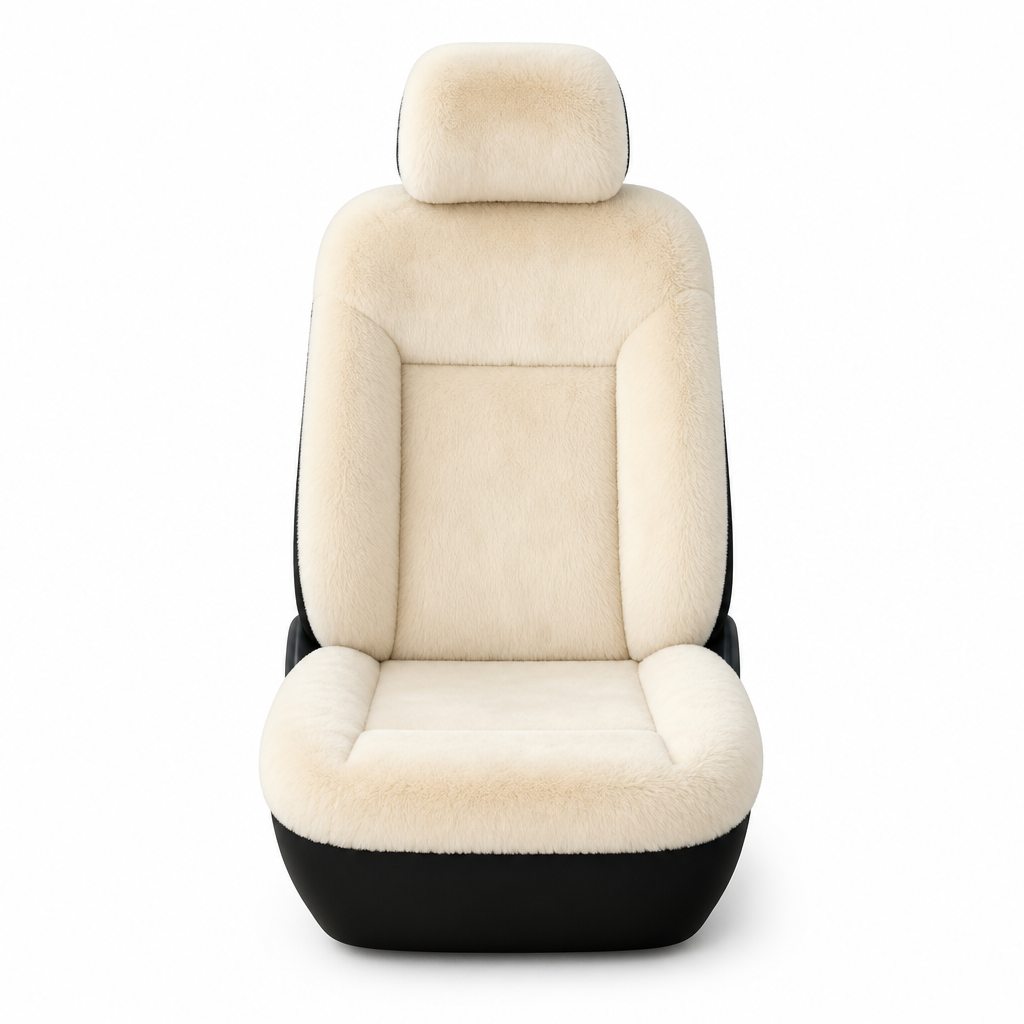🚗 Plush Car Seat Cover: Winter Warm, Universal Fit, Soft & Non-Slip