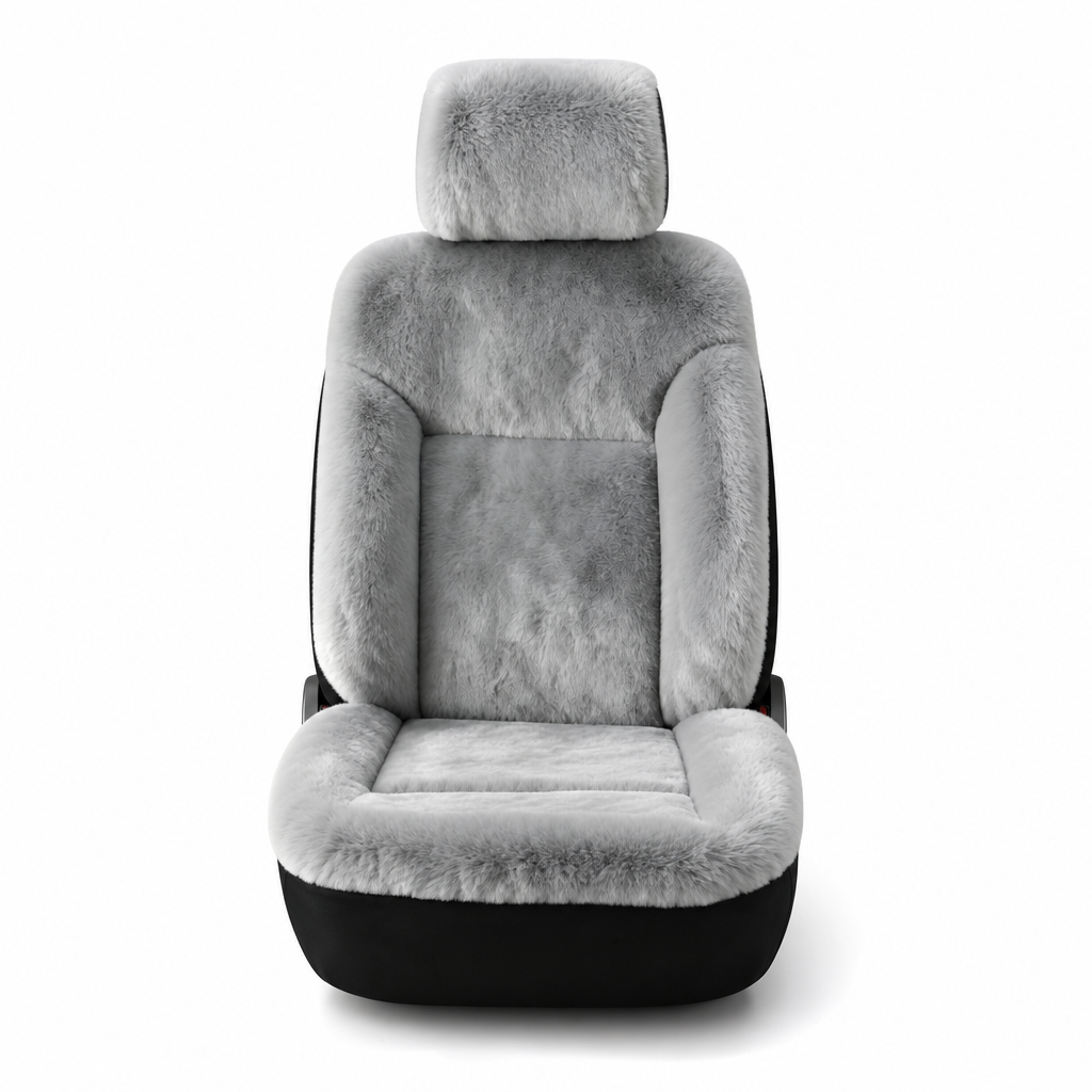 🚗 Plush Car Seat Cover: Winter Warm, Universal Fit, Soft & Non-Slip