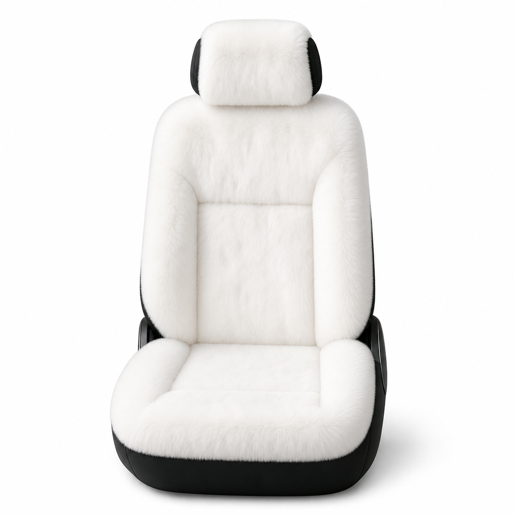 🚗 Plush Car Seat Cover: Winter Warm, Universal Fit, Soft & Non-Slip