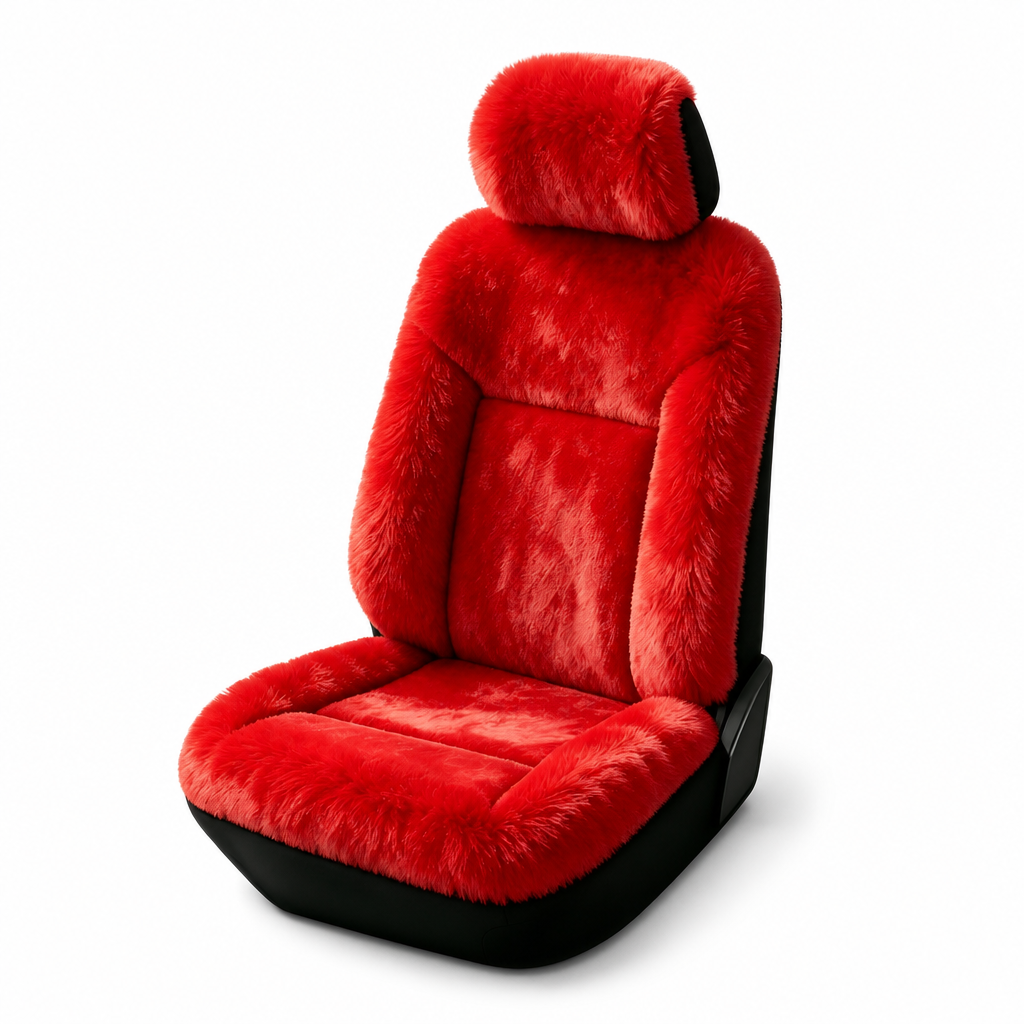 🚗 Plush Car Seat Cover: Winter Warm, Universal Fit, Soft & Non-Slip