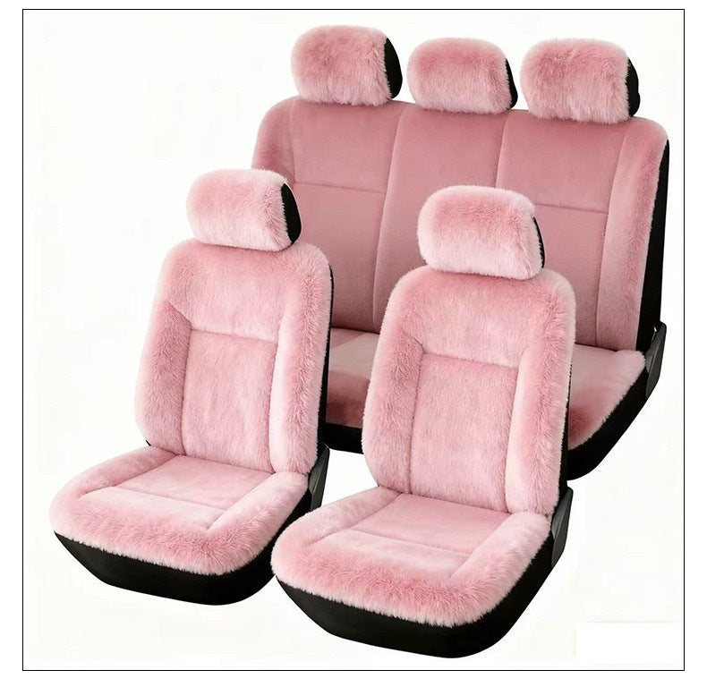🚗 Plush Car Seat Cover: Winter Warm, Universal Fit, Soft & Non-Slip