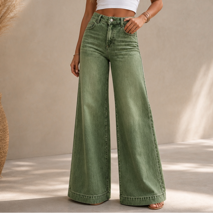 High-Rise Extra-Wide-Leg Jeans