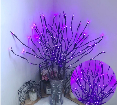 🎄LED Willow Branch Lights Battery-Powered Twig Light